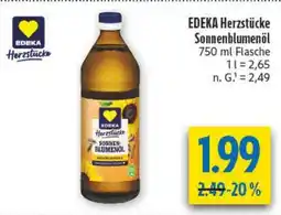 diska EDEKA Herzstücke Sonnenblumenöl Angebot