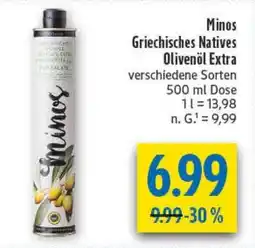 diska Minos Griechisches Natives Olivenöl Extra Angebot