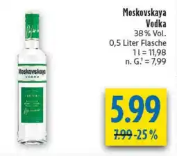 diska Moskovskaya Vodka Angebot