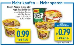 diska Maggi 5 Minuten Terrine oder Magic Asia Noodle Cup Angebot
