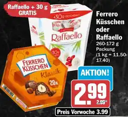 AEZ Ferrero Küsschen oder Raffaello Angebot