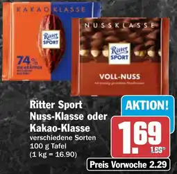 AEZ Ritter Sport Nuss-Klasse oder Kakao-Klasse Angebot