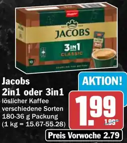 AEZ Jacobs 2in1 oder 3in1 löslicher Kaffee Angebot