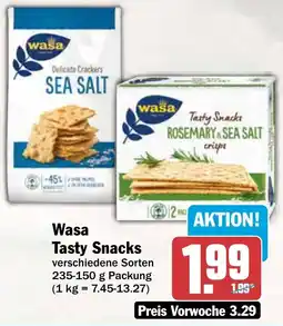 AEZ Wasa Tasty Snacks Angebot