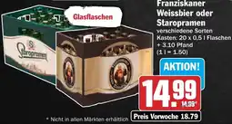 AEZ Franziskaner Weissbier oder Staropramen Angebot