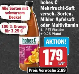 AEZ hohes C Mehrfrucht-Saft, Milder Apfelsaft oder Multivitamin Angebot