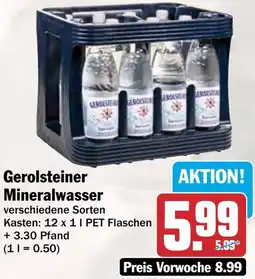 AEZ Gerolsteiner Mineralwasser Angebot