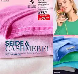 Galeria GALERIA seide/ cashmere Damen-Pullover mit Rundhals- oder V-Ausschnitt Angebot