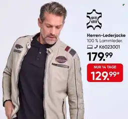 Galeria Herren-Lederjacke Angebot