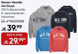 Galeria Herren-Hoodie mit Druck Angebot