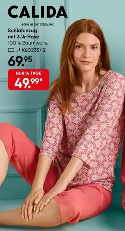 Galeria CALIDA Schlafanzug mit 3/4-Hose Angebot