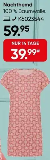 Galeria CALIDA Nachthemd Angebot