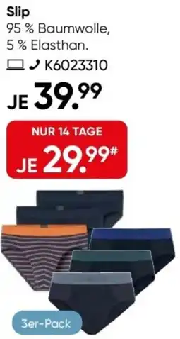 Galeria SCHIESSER Slip Angebot