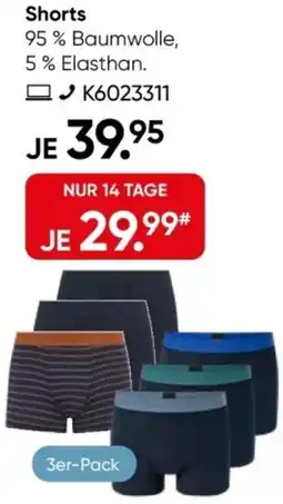 Galeria SCHIESSER Shorts Angebot