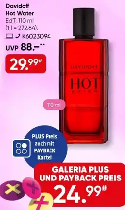 Galeria Davidoff Hot Water EdT Angebot