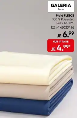 Galeria GALERIA home Plaid FLEECE Angebot