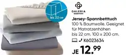Galeria GALERIA essentials Jersey-Spannbetttuch Angebot