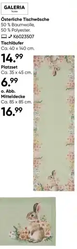 Galeria GALERIA home Österliche Tischwäsche Angebot
