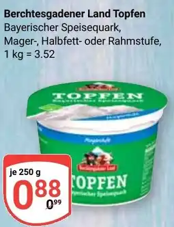 Globus Berchtesgadener Land Topfen Angebot