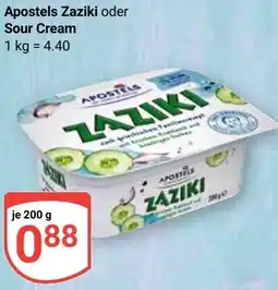 Globus Apostels Zaziki oder Sour Cream Angebot