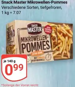 Globus Snack Master Mikrowellen-Pommes Angebot