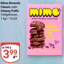 Globus Mimo Brownie Classic oder Cheesy Puffs Angebot