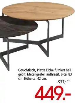 Zurbrüggen VENJAKOB Couchtisch Angebot