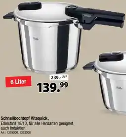 Zurbrüggen Fissler Schnellkochtopf Vitaquick Angebot