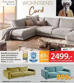 Zurbrüggen PURE HOME Pure 979 Sofa Angebot