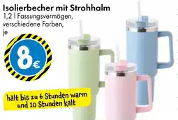 TEDi Isolierbecher mit Strohhalm Angebot