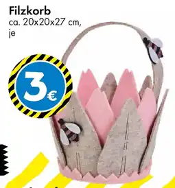 TEDi Filzkorb Angebot