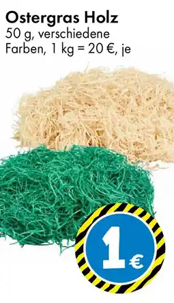 TEDi Ostergras Holz Angebot