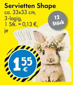 TEDi Servietten Shape Angebot