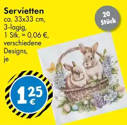TEDi Servietten Angebot