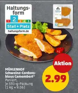 PENNY MÜHLENHOF Schweine-Cordons-bleus Camembert Angebot