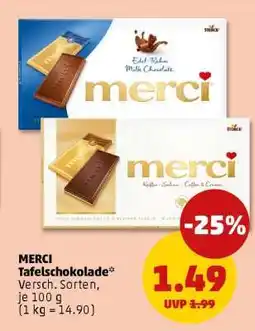 PENNY MERCI Tafelschokolade Angebot