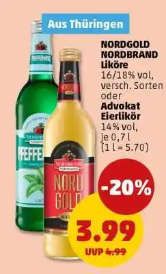 PENNY NORDGOLD NORDBRAND Liköre Angebot