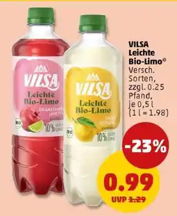 PENNY VILSA Leichte Bio-Limo Angebot