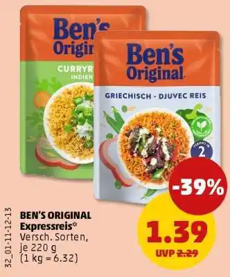 PENNY BEN'S ORIGINAL Expressreis Angebot
