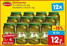 Netto Marken-Discount Gewürzgurken Angebot