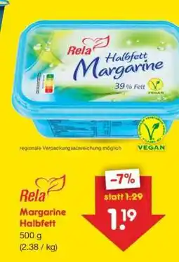 Netto Marken-Discount Rela Margarine Halbfett Angebot