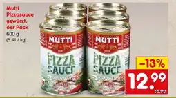 Netto Marken-Discount Mutti Pizzasauce gewürzt, 6er Pack Angebot