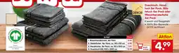 Netto Marken-Discount Duschuch, Handtuch 2er Pack, Gästetuch 4er Pack oder Waschhandschuhe 6er Pack Angebot