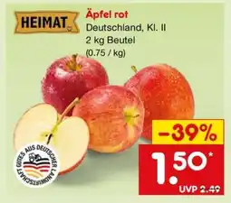 Netto Marken-Discount Äpfel rot Angebot