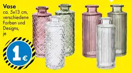TEDi Vase ca. 5x13 cm Angebot