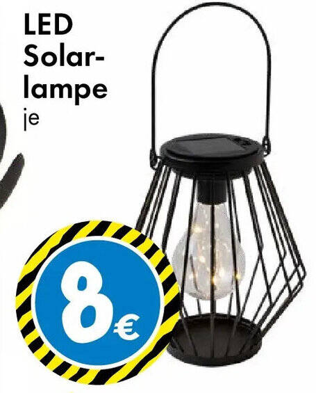 LED Solar- lampe Angebot bei TEDi