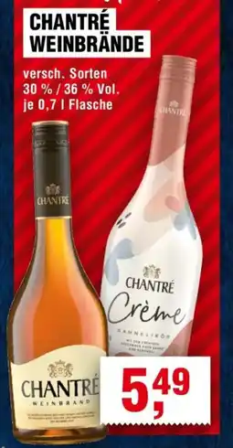 Handelshof CHANTRÉ WEINBRÄNDE Angebot