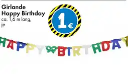 TEDi Girlande Happy Birthday Angebot