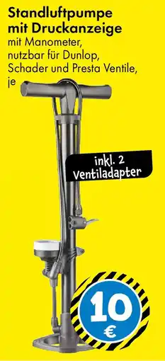 TEDi Standluftpumpe mit Druckanzeige Angebot