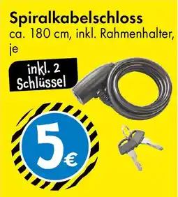 TEDi Spiralkabelschloss Angebot
